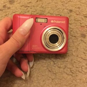 Great condition pink camera with case